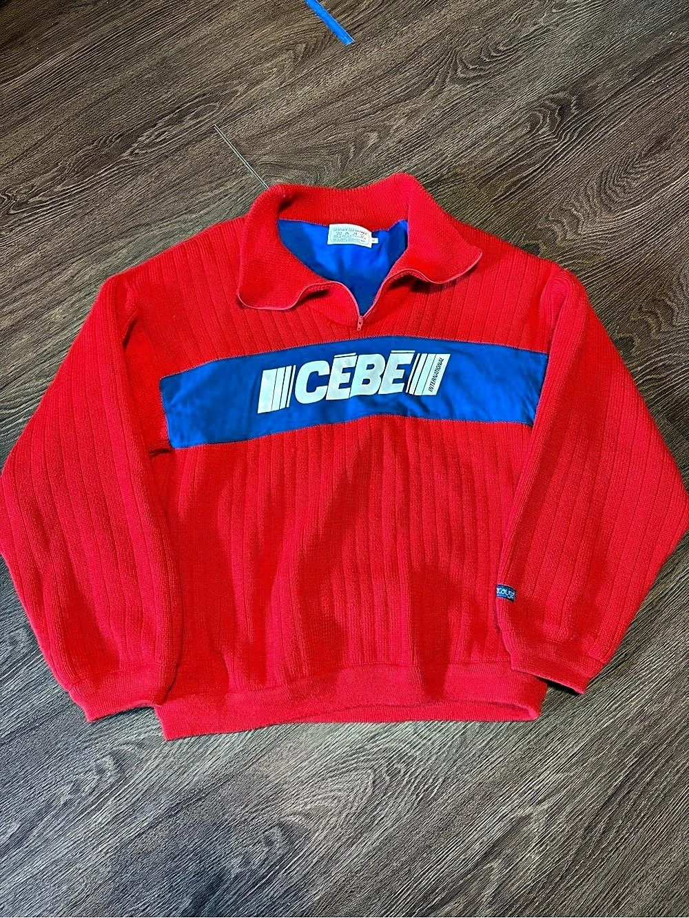 Because Color Block Cotton Pullover XL Like New